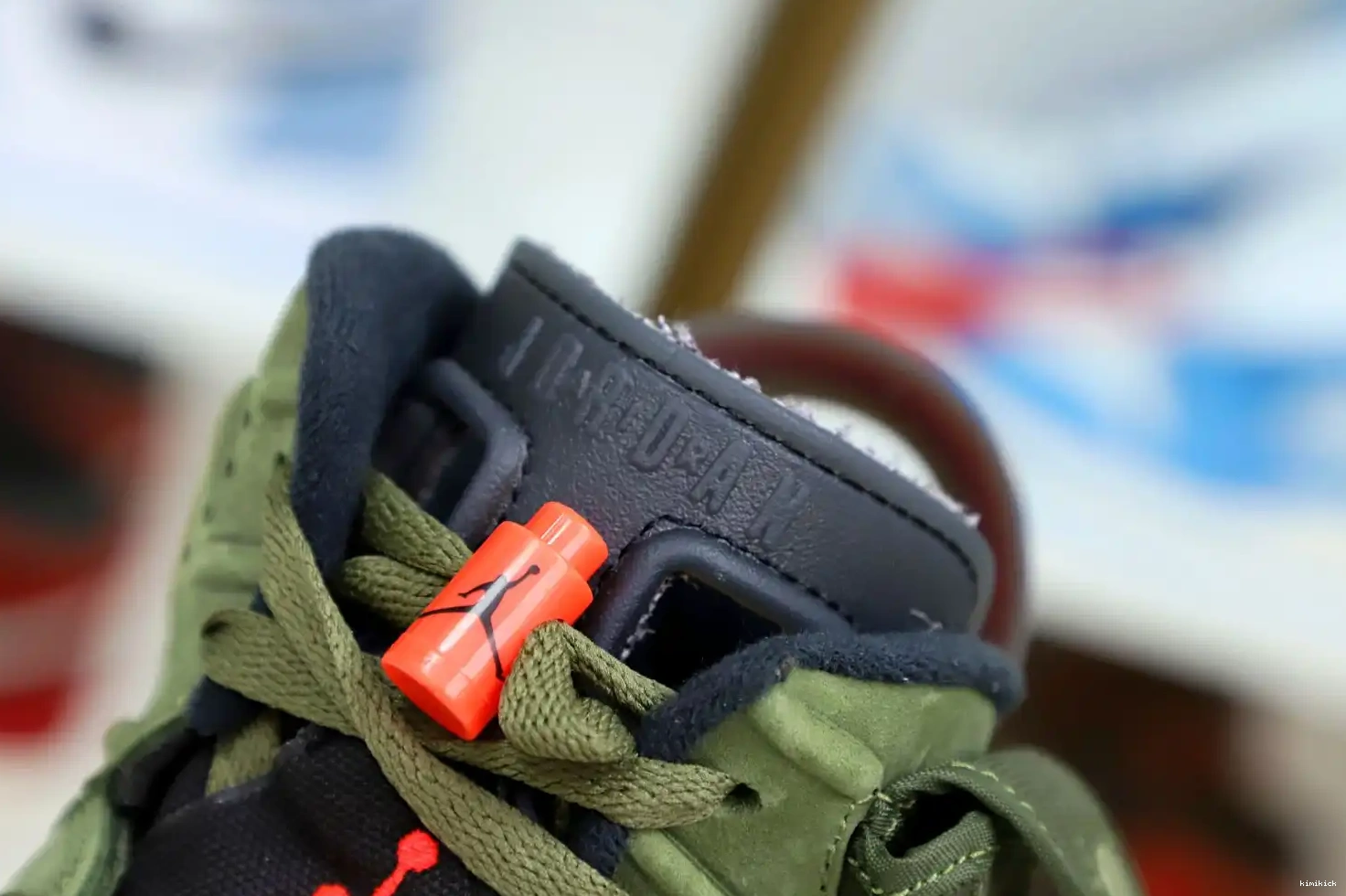 Kimikick TRAVIS RETRO JORDAN AIR X 6 SCOTT 'OLIVE' 0422